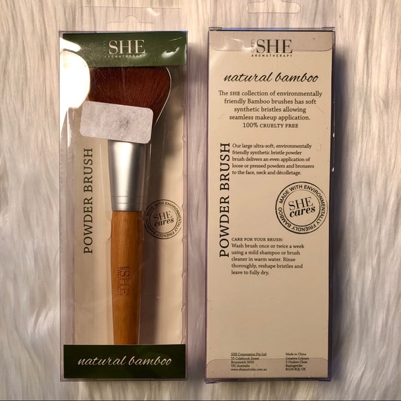 Om SHE Aromatherapy Other - (1) SHE Aromatherapy Natural Bamboo Powder Brush